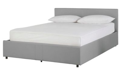 Hygena - Chapton Grey Ottoman - Bed Frame - Kingsize